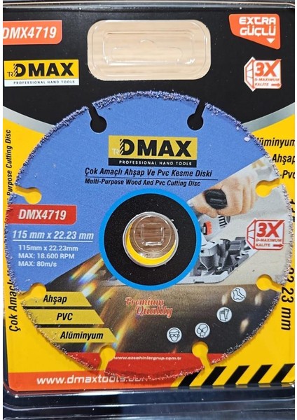 Çok Amaçlı Kesme Diski Ahşap-Pvc-Alüminyum DMX4719