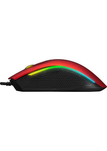 Smx-r44 V2 Makrolu Kırmızı 12800 Dpı Rgb Ledli 80 Milyon Gaming Pro Oyuncu Mouse