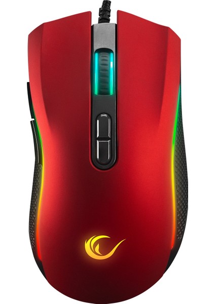 Smx-r44 V2 Makrolu Kırmızı 12800 Dpı Rgb Ledli 80 Milyon Gaming Pro Oyuncu Mouse