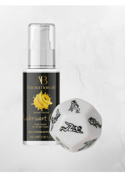 Muz Aromalı Jel 100ML + 12 Farklı Pozisyon Zarı Hediyeli