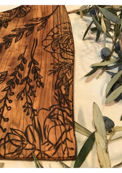 Zeytin Ağacı Kesme Tahtası - Sunum Tabağı