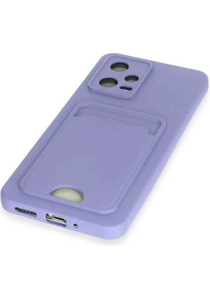 Xiaomi Poco X5 5g Kılıf Kelvin Kartvizitli Silikon - Lila Mrayd