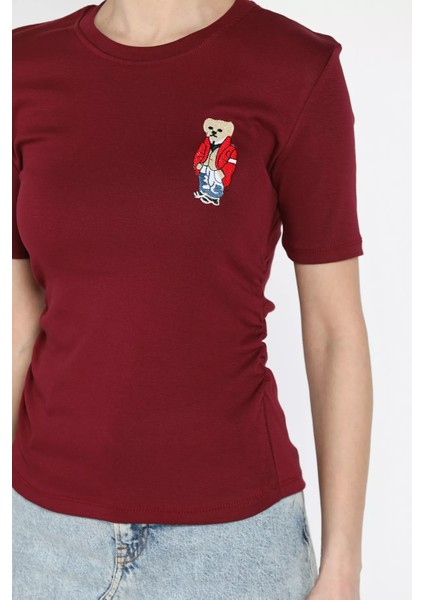 Kadın Nakış Detaylı Yanlar Büzgülü Bluz P-00016486 modelleri