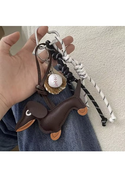 Köpek ve Beyzbol Seti Çanta Charmı, Aksesuar, Anahtarlık