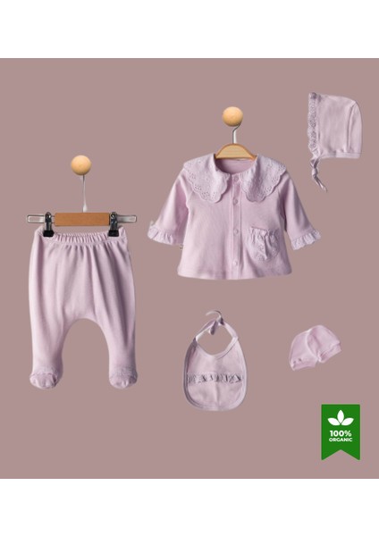 Mor Fistolu 5li Yenidoğan Hastane Çıkışı Seti fiyatları