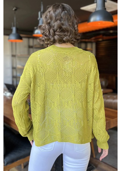Ajurlu Kadın Triko Bluz P-00016492