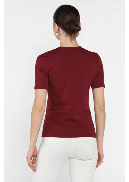 Kadın Taş Işlemeli Baskılı Bluz P-00016481