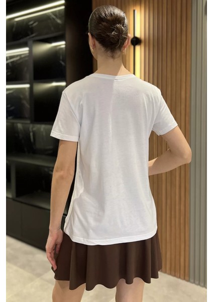 Ön Baskılı Kadın Tişört P-00016431 modelleri