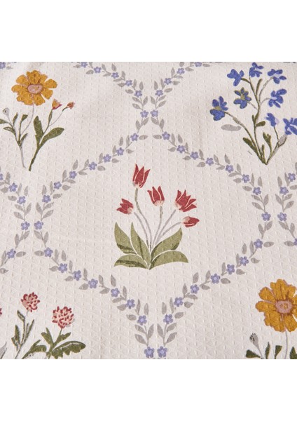 Soft Nostra Çift Kişilik Pike Takımı - Ekru