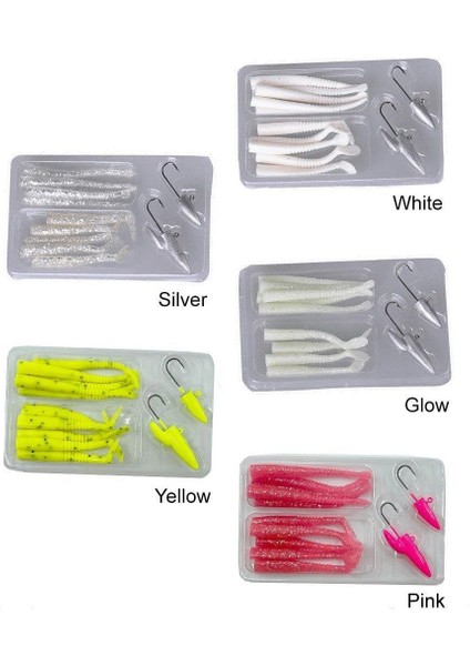 Lrf Micro Sandeel Kit 12 Adet(1+1.5+5) Sahte Balık Glow fırsatları