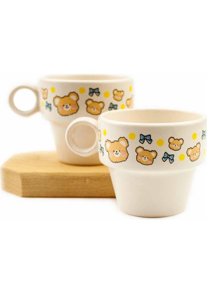 Puppy 2'li Espresso Bardak Seti - Hediye Seramik Fincan