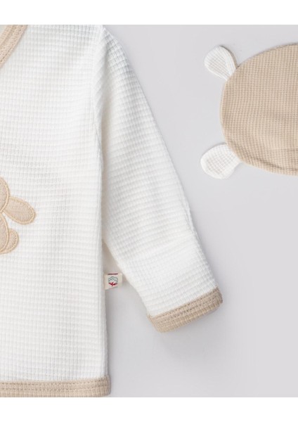 Kendinden Eldivenli ve Patikli Tavşanlı 4lü Yenidoğan Hastane Çıkış Seti fırsatları