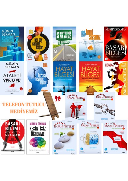 Mümin Sekman Full Set 17 Kitap/ Başarı Düşünürü - Başarı Bilgesi - Hayat Bilgesi - Insan Isterse