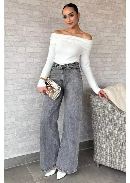 Kadın Palazzo Jean Kot Pantolon P-00014813