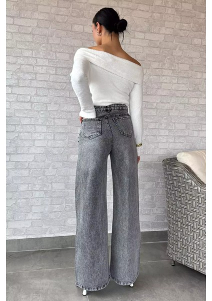 Kadın Palazzo Jean Kot Pantolon P-00014813 fırsatları