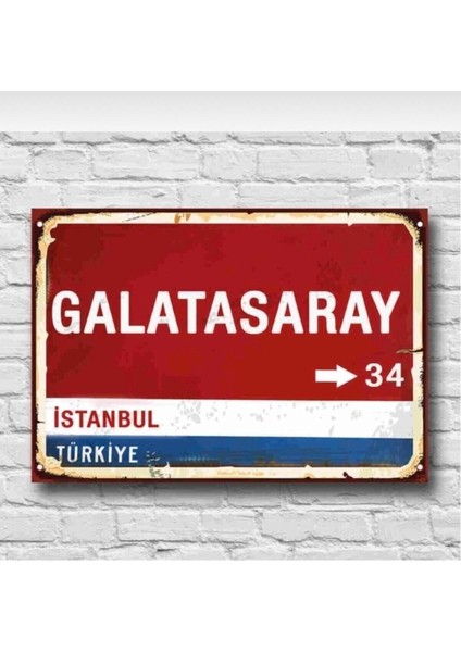 Galatasaray Retro Ahşap Poster