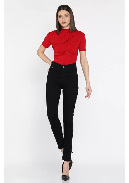 Yüksek Bel Kadın Jean Kot Pantolon P-00014699 fiyatları