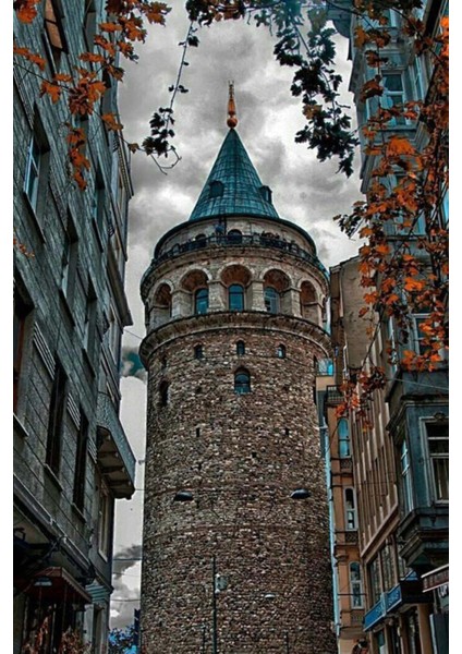 Ahşap Galata Kulesi Poster 20X30