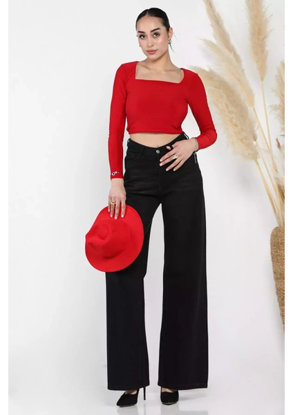 Kadın Palazzo Jean Kot Pantolon P-00014813