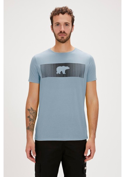 Fancy T-Shirt Element Mavi 3D Baskılı Erkek Tişört