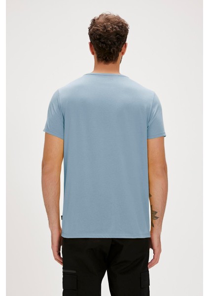 Fancy T-Shirt Element Mavi 3D Baskılı Erkek Tişört