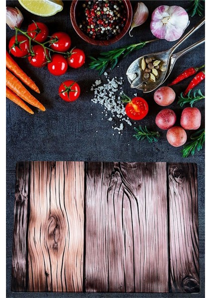 Cam Kesme Tahtası ve Sunum Tablası Kırılmaz Çizilmez Kaymaz 35CM x 25CM