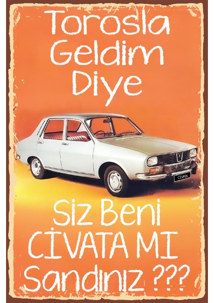 Toros Poster ve Bakacaz Poster Retro