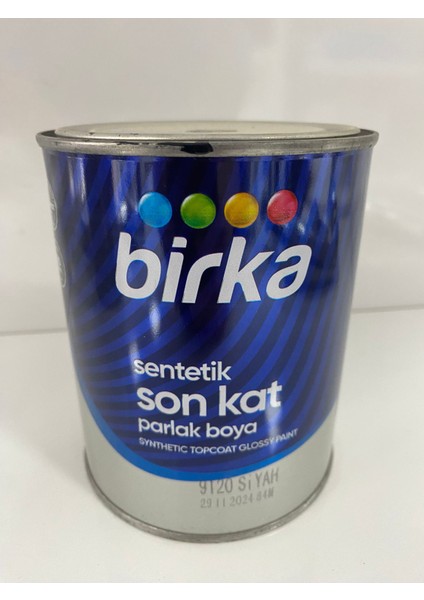 Sentetik Son Kat Parlak Boya Siyah Renk