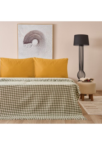 Soft Verda Tek Kişilik Pike - Yeşil - 160 x 220 cm