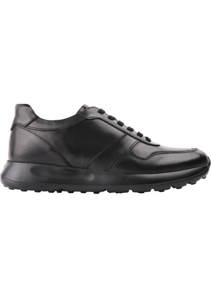 20395 Sıyah-Antık Sneaker Derı Ayakkabı