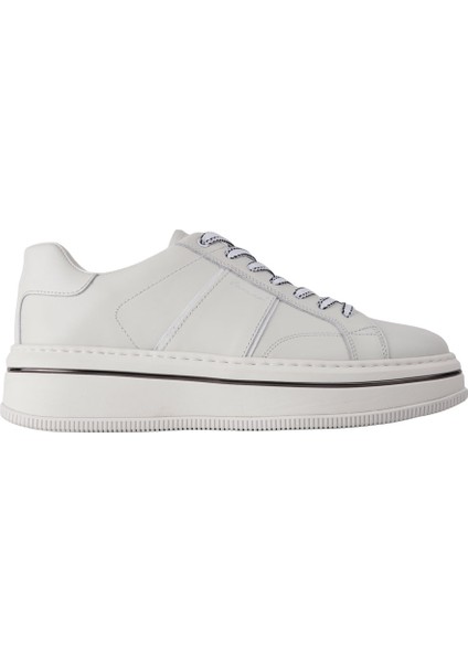 Marcomen 21094 K.beyaz-Beyaz Rugan Sneaker Derı Ayakkabı