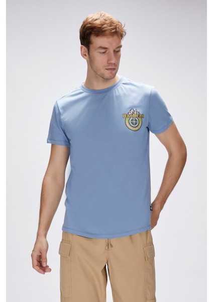 Anderson Element Mavi Erkek Baskılı Tişört fiyatları