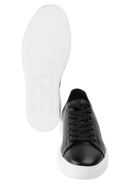 21035 Sıyah Sneaker Derı Ayakkabı