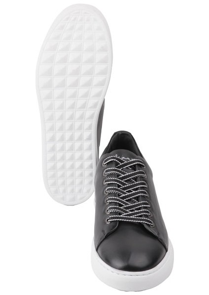 21031 Sıyah Sneaker Derı Ayakkabı fırsatları