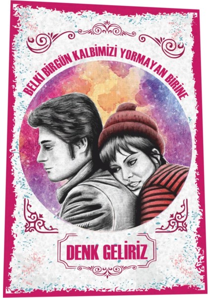Kadir Inanır Türkan Şoray Kara Gözlüm Yeşilçam Türk Sineması Replikler Retro Ahşap Poster