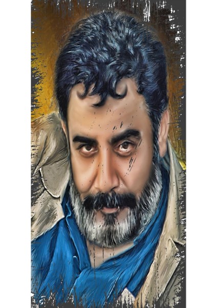 Ahmet Kaya Tasarım Yazılı Mini Ahşap Poster