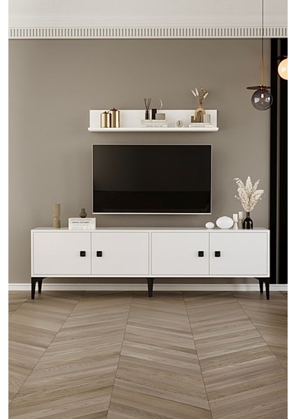 %100 Mdf Tv Ünitesi Raflı 180 cm
