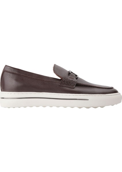 21205 Kahve Loafer Derı Ayakkabı