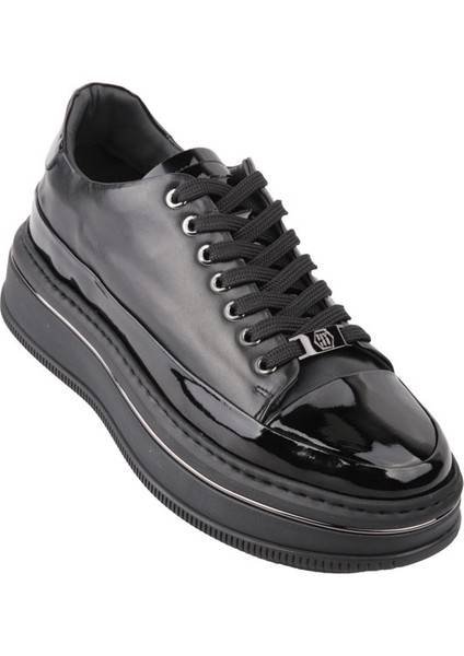 21102 Sıyah Rugan Sneaker Derı Ayakkabı fiyatları