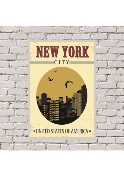New York Cıty Uv Baskılı Tablo 20X30