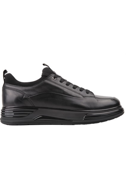 21330 Sıyah Sneaker Derı Ayakkabı