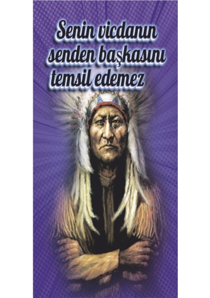 Kızılderili Sözleri Duvar Yazıları Ev Dekorayon Tablo Mini Retro Ahşap Poster