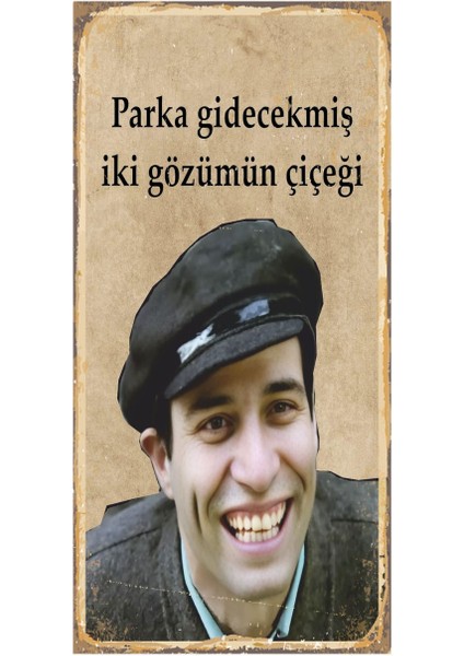 Türk Sineması Kemal Sunal Yeşilçam Ev Dekorasyon Tablo Mini Retro Ahşap Poster
