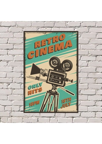 Retro Cınema 20X30 Uv Baskılı Tablo