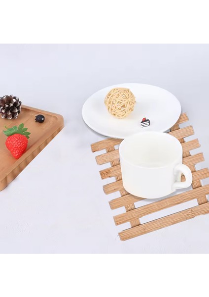 Bambu Ahşap Palet Desenli Nihale, Çaydanlık Altlığı, Tencere ve Tava Altlığı fırsatları