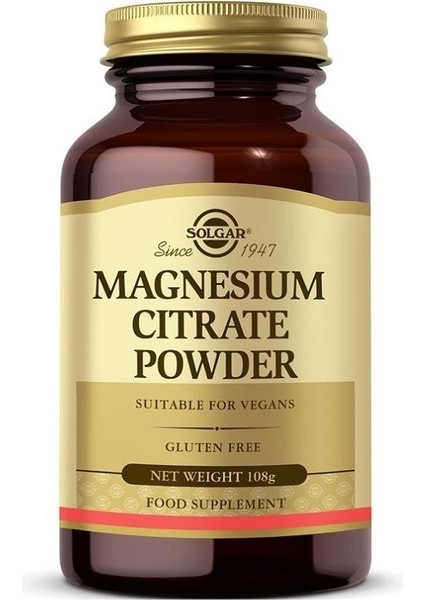 Magnesium Citrate Powder Toz 108 gr