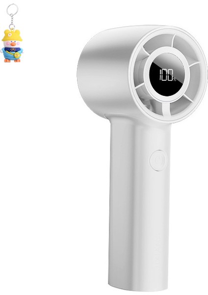 El Turbo Fan USB Dijital Ekran Mini 100 Vites Kademesiz Hız Ayarı Yüksek Hızlışiddetli Soğutma Küçük Fan (Yurt Dışından)