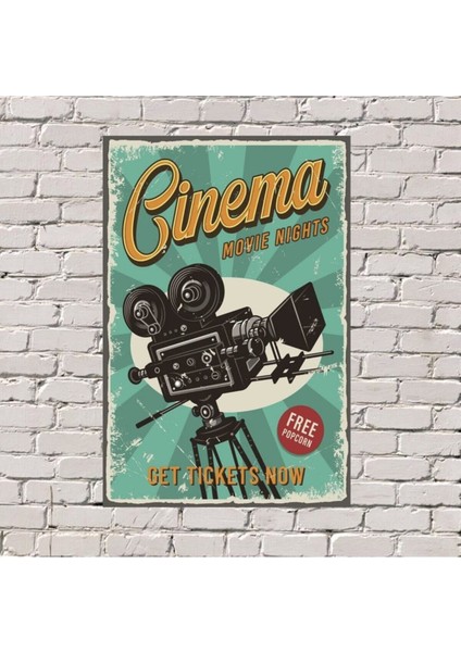 Cınema 20 30 Retro Uv Baskılı Poster
