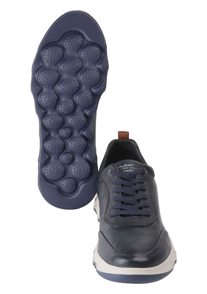 20414 Lacivert Sneaker Derı Ayakkabı