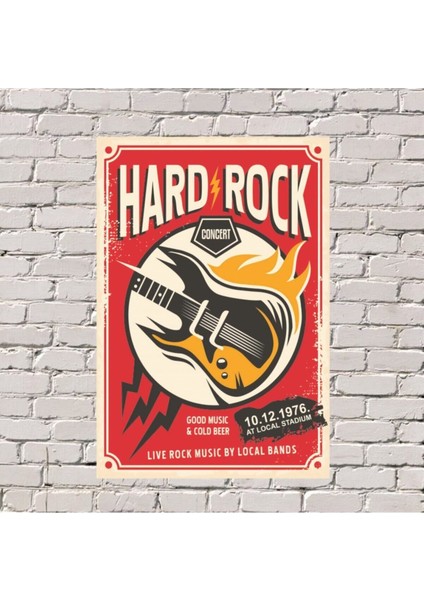 Hard Rock Uv Baskılı Tablo 20X30